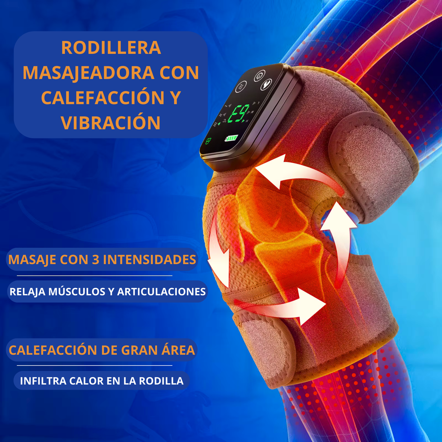 Masajeador Térmico - Descansa y Alivia el Dolor Rápidamente