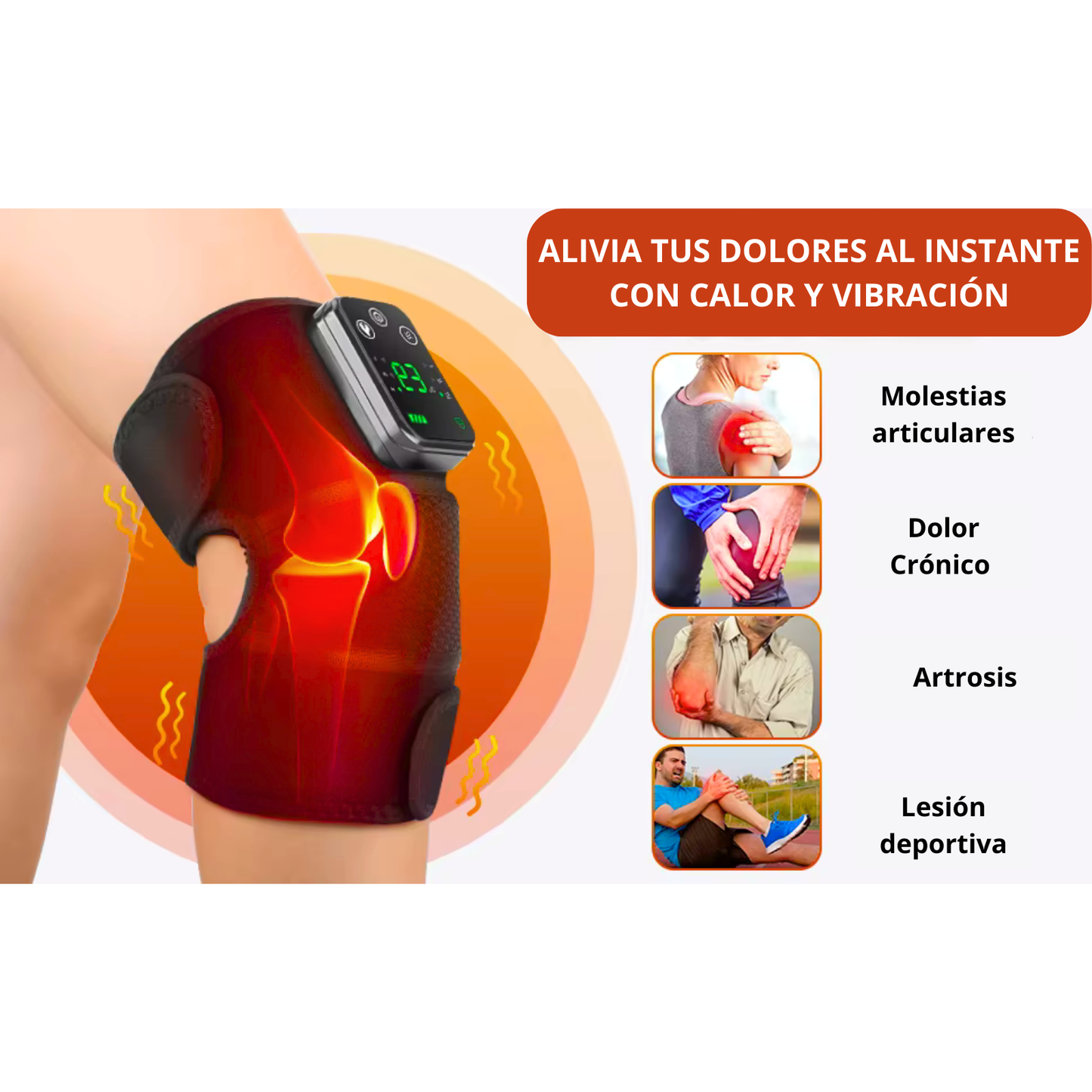 Masajeador Térmico - Descansa y Alivia el Dolor Rápidamente